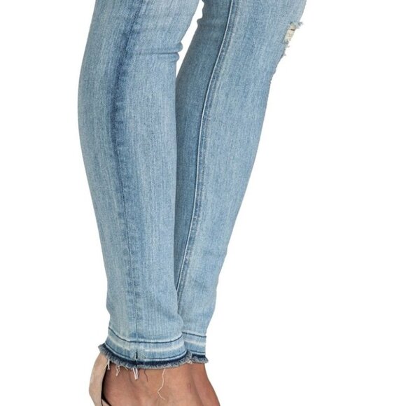 Rag & Bone/Jean Bromley Destroyed Slim Jeans - Picture 8 of 13